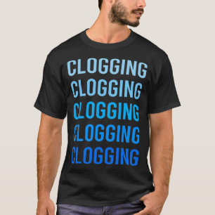 Blauwe Tekst Klompendansen Klomp Klomper T-shirt