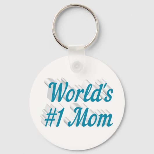 Blauwe tekst over mam sleutelhanger (Voorkant)