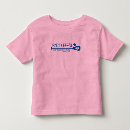 Blauwe tekstringer T Kinder Shirts (Voorkant)