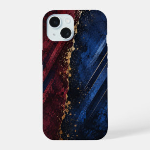 blauwe telefoonhoes bordeauxrode telefoonhoes abst iPhone 15 case