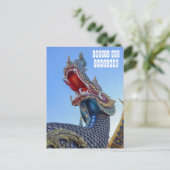 Blauwe Tempel in Chiang Rai Thailand Briefkaart (Staand voorkant)