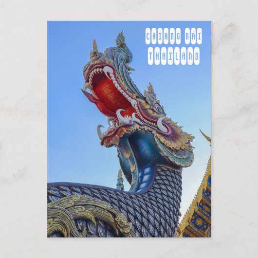 Blauwe Tempel in Chiang Rai Thailand Briefkaart (Voorkant)
