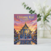 Blauwe Tempel Thailand Briefkaart (Staand voorkant)