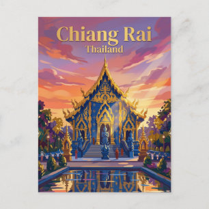 Blauwe Tempel Thailand Briefkaart