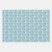 Blauwe tennisbunny aanpasbaar inpakpapier vel (Voorkant 2)