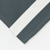 Blauwe terracotta rode witte retro golven fleece deken (Hoek)