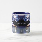 blauwe tête à tête mok (Midden)