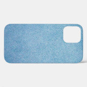 Blauwe textielvezel Case-Mate iPhone case (Achterkant (horizontaal))
