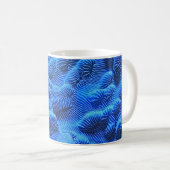 Blauwe textielvezel koffiemok (Voorkant rechts)