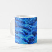 Blauwe textielvezel koffiemok (Voorkant links)