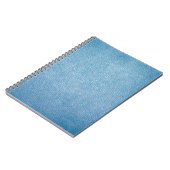 Blauwe textielvezel notitieboek (Linkerzijde)