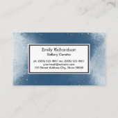 Blauwe textuur Achtergrond | Goudsoorten Visitekaartje (Achterkant)