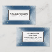 Blauwe textuur Achtergrond | Goudsoorten Visitekaartje (Voorkant / Achterkant)