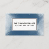 Blauwe textuur Achtergrond | Goudsoorten Visitekaartje (Voorkant)