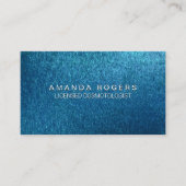 Blauwe textuur Achtergrond Visitekaartje (Voorkant)
