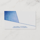 Blauwe textuur | Moderne kleurenblokken Visitekaartje (Achterkant)