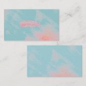 Blauwe textuur Spirituele dove Visitekaartjes (Voorkant / Achterkant)