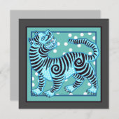 Blauwe Thaise tijger (Voorkant / Achterkant)