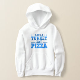 blauwe Thanksgiving red turkey pizza