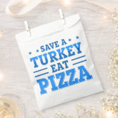 blauwe Thanksgiving red turkey pizza Bedankzakje (Geknipt)