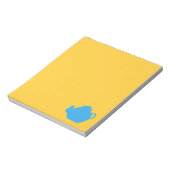 Blauwe thee notitieblok (Linkerzijde)