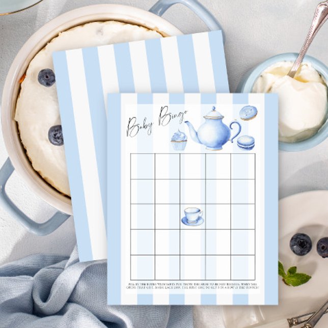 Blauwe theepartij - Baby Bingo spel (Creator heeft geüpload)