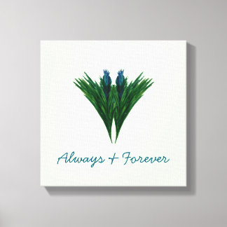 Blauwe Thistle - Altijd en altijd - Canvas
