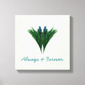 Blauwe Thistle - Altijd en altijd - Canvas Afdruk (Voorkant)