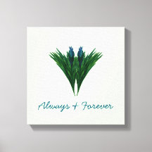Blauwe Thistle - Altijd en altijd - Canvas