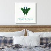 Blauwe Thistle - Altijd en altijd - Canvas Afdruk (Insitu (Slaapkamer))