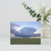 Blauwe Thunderhead Briefkaart (Staand voorkant)