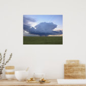 Blauwe Thunderhead Poster (Keuken)