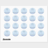 Blauwe Tiara & Damask Sweet16 Sticker (Vel)
