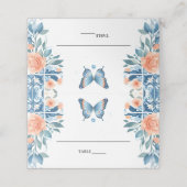 Blauwe Tiara Familie Latina Girly Spaans Quinceane Plaatskaartje (Buitenkant ongevouwen)