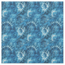 Blauwe tie-dye stof