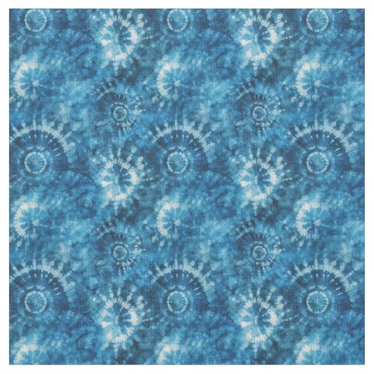 Blauwe tie-dye stof (Close Up)