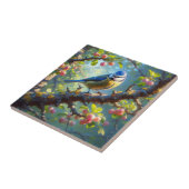 Blauwe tiet 1 tegeltje (Zijkant)