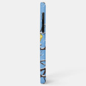 Blauwe tietvogels in de winter Case-Mate iPhone case (Achterkant/links)