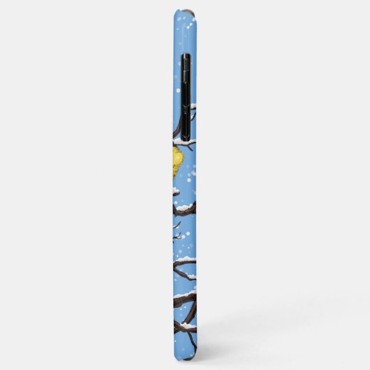 Blauwe tietvogels in de winter Case-Mate iPhone case (Achterkant/links)