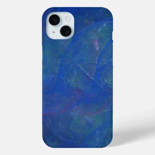 Blauwe Tiffany steen abstracte kunst Case-Mate iPhone Case (Achterkant)
