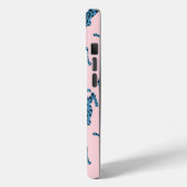 Blauwe Tijger Aziatisch Patroon Case-Mate iPhone Case (Achterkant / Links)