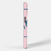 Blauwe Tijger Aziatisch Patroon Case-Mate iPhone Case (Achterkant / Rechts)