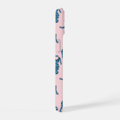 Blauwe Tijger Aziatisch Patroon iPhone 15 Case (Rechterkant)
