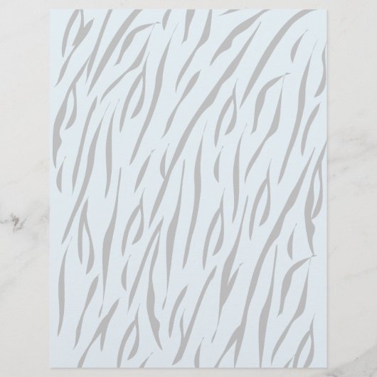 Blauwe Tijger Baby Shower Advieskaart Flyer (Achterkant)