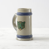 Blauwe tijger bierpul (Voorkant links)