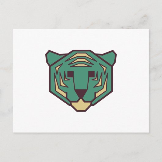 Blauwe tijger briefkaart (Voorkant)