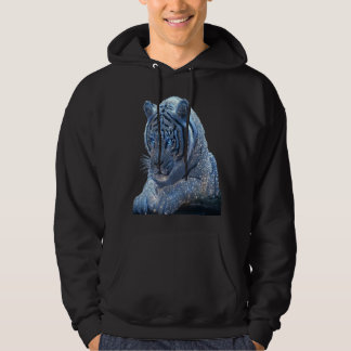 blauwe tijger dier hoodie