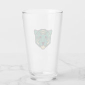 Blauwe tijger glas (Achterkant)