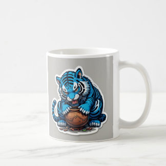 Blauwe tijger koffiemok