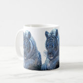 blauwe tijger mok (Voorkant links)
